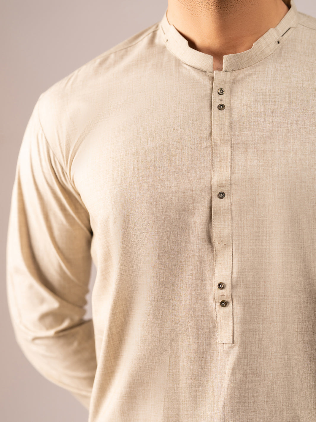 Blended Beige Shalwar Kameez - Almirah