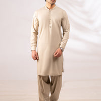 Blended Beige Shalwar Kameez - Almirah