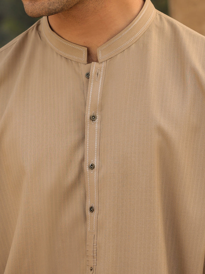 Blended Sand Brown Shalwar Kameez - Almirah
