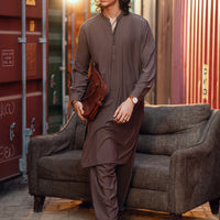 Brown Shalwar Kameez - Almirah