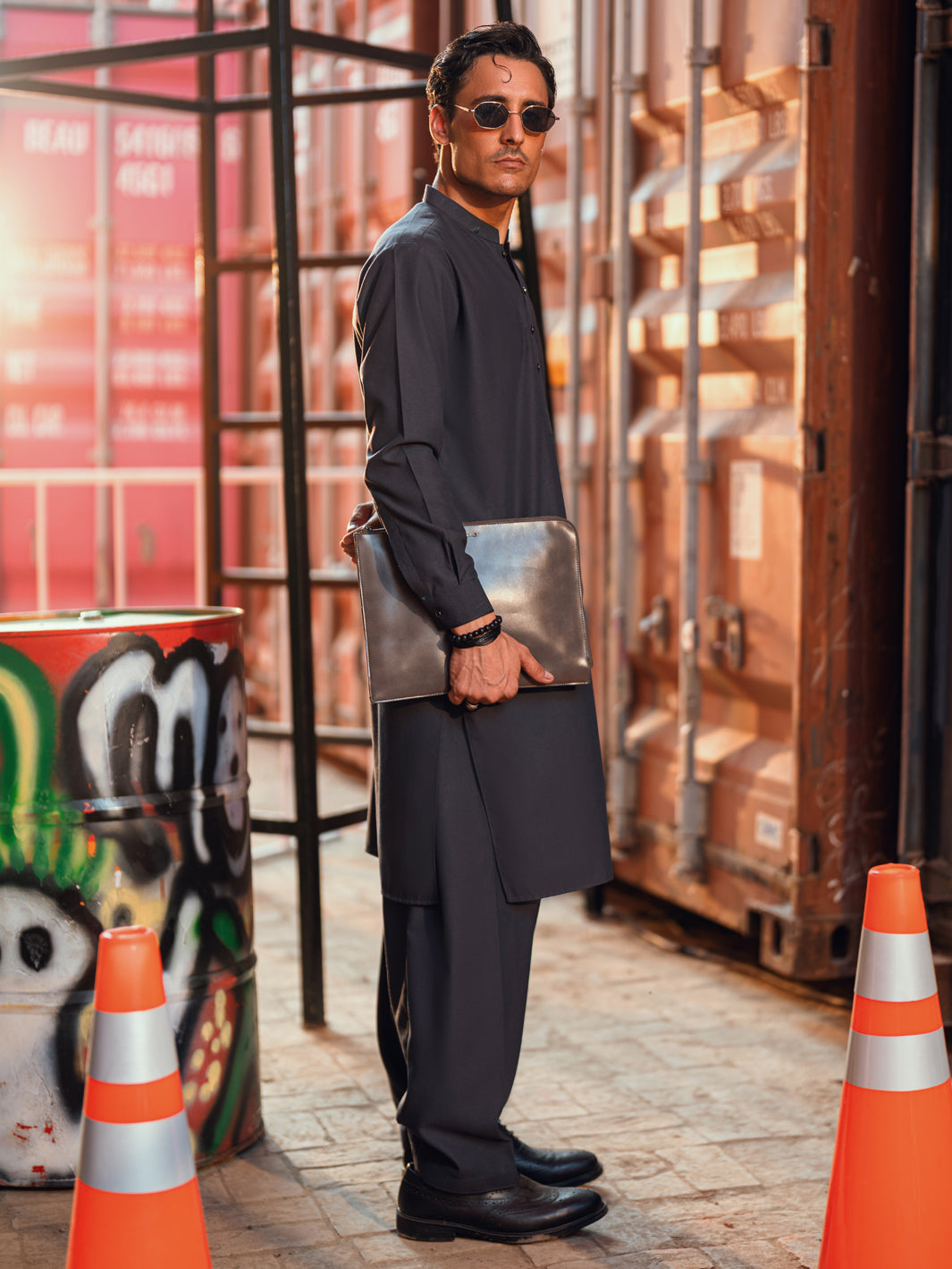 Grey Shalwar Kameez - Almirah