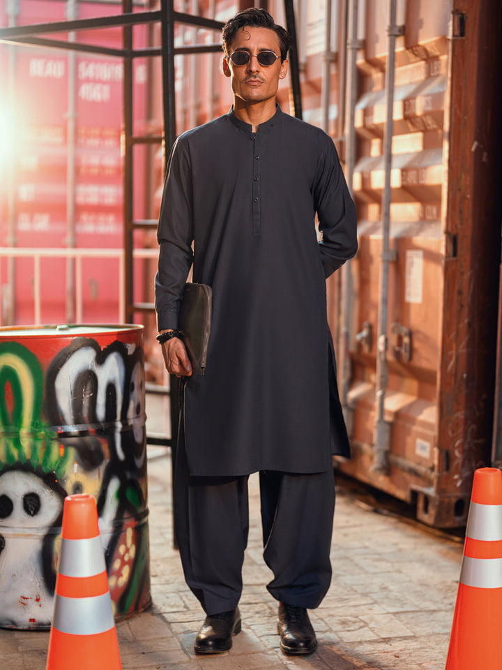 Grey Shalwar Kameez - Almirah