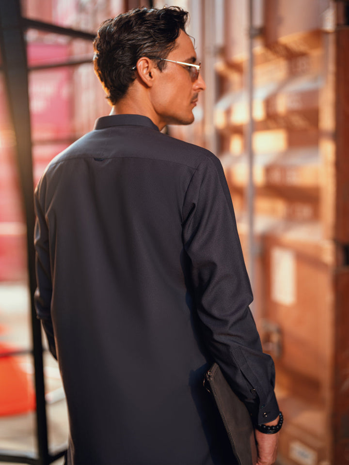 Grey Shalwar Kameez - Almirah