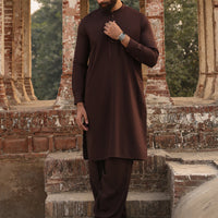 Blended Brown Shalwar Kameez - Almirah