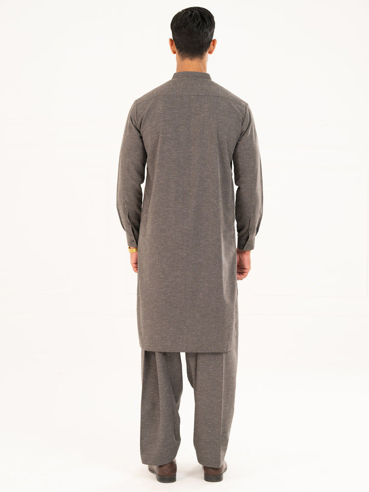 Blended Charcoal Grey Shalwar Kameez - Almirah