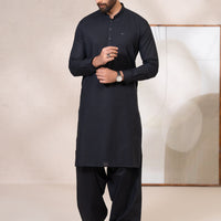 Cotton Black Shalwar Kameez - Almirah