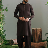 Blended Brown Shalwar Kameez - Almirah