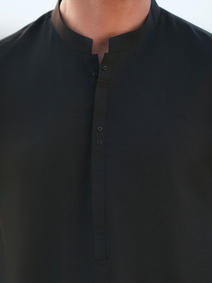 Blended Black Shalwar Kameez - Almirah