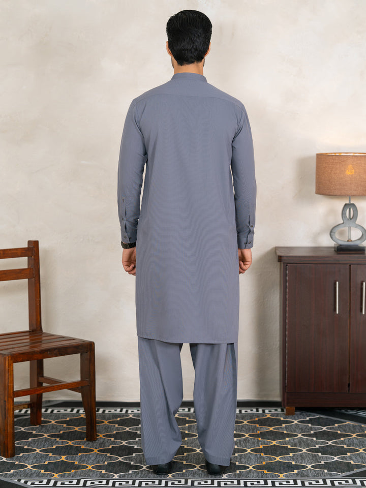 Blended Grey Shalwar Kameez - Almirah