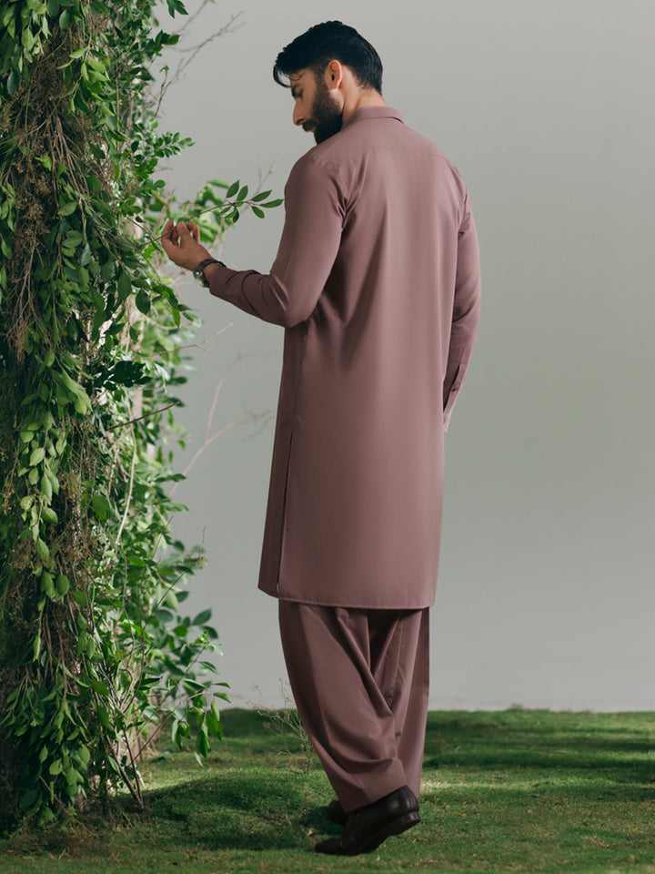 Blended Tea Pink Shalwar Kameez - Almirah