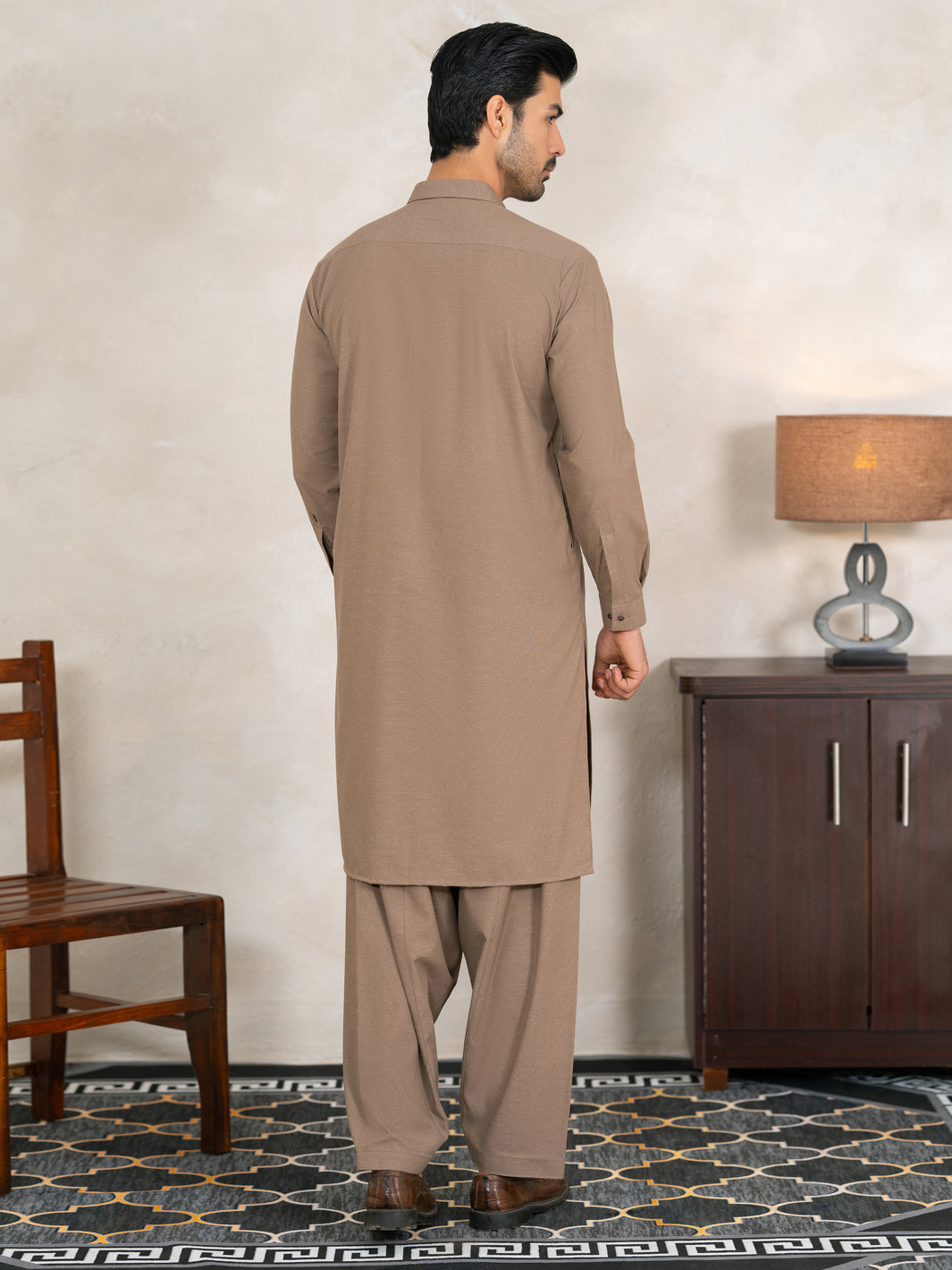Blended Brown Shalwar Kameez - Almirah