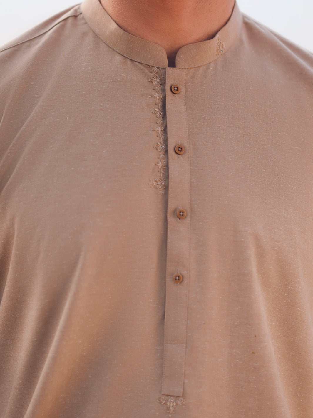 Blended Beige Shalwar Kameez - Almirah