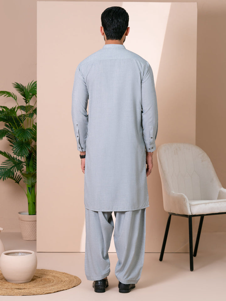 Blended Grey Shalwar Kameez - Almirah