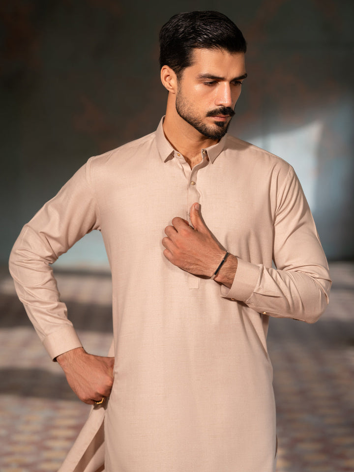 Blended Tea Pink Shalwar Kameez - Almirah