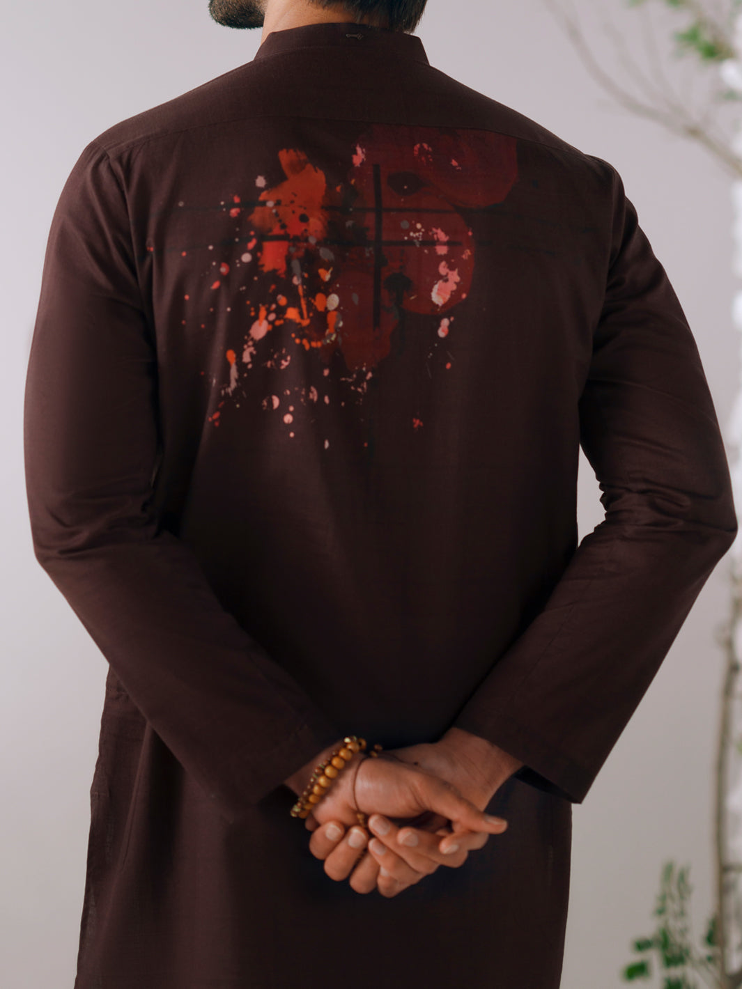 Cotton Burgundy Kurta Trouser - Almirah