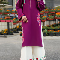 Lawn Purple Kurti - J. Junaid Jamshed