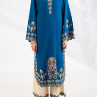 Lawn Blue Kurti- J. Junaid Jamshed