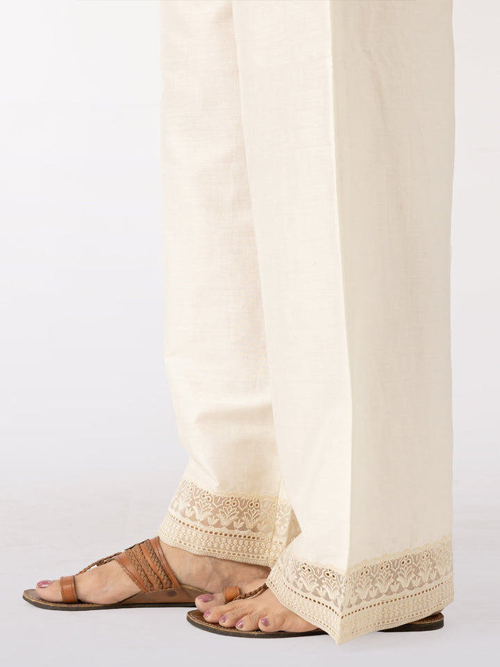 Dyed Off White Trouser - Almirah