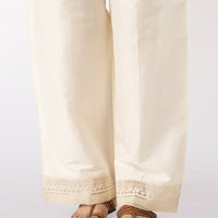 Dyed Off White Trouser - Almirah