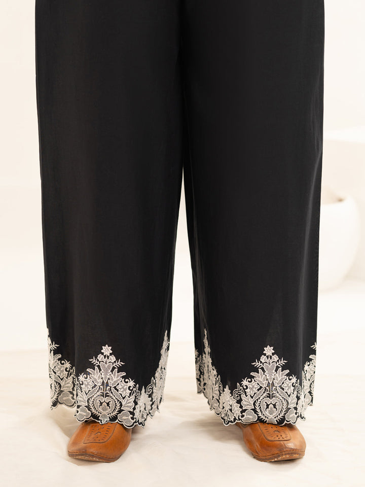 Lawn Black Trouser - Almirah