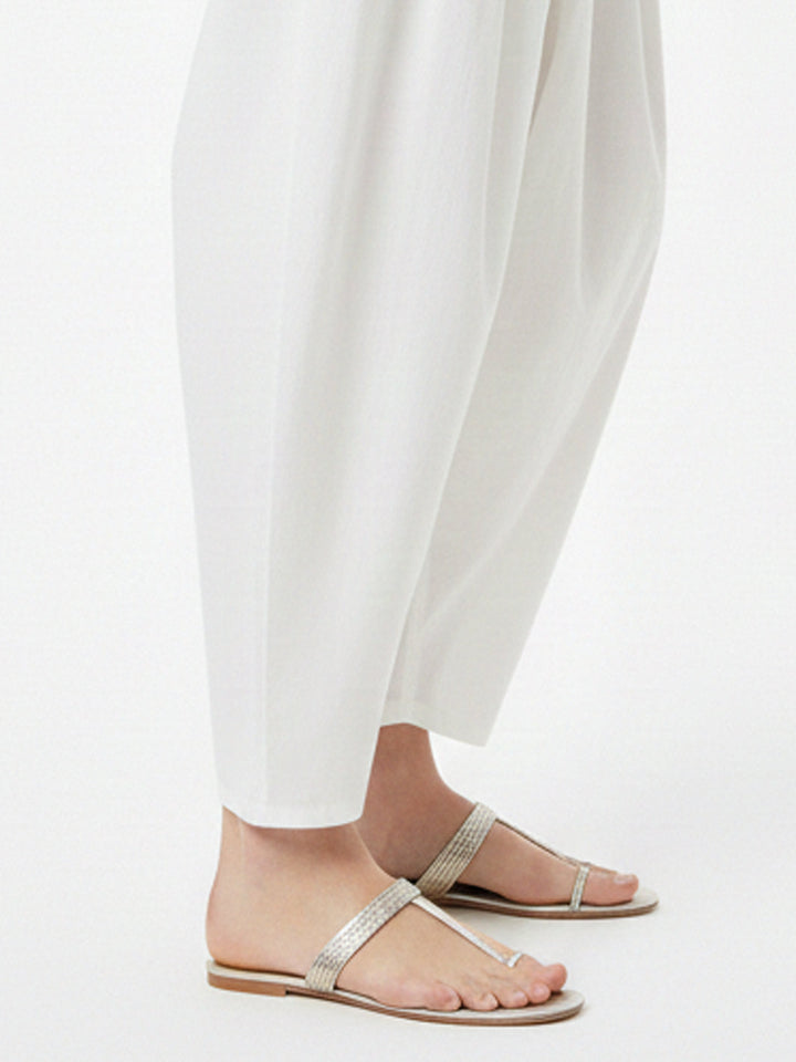 Lawn White Trouser - Almirah