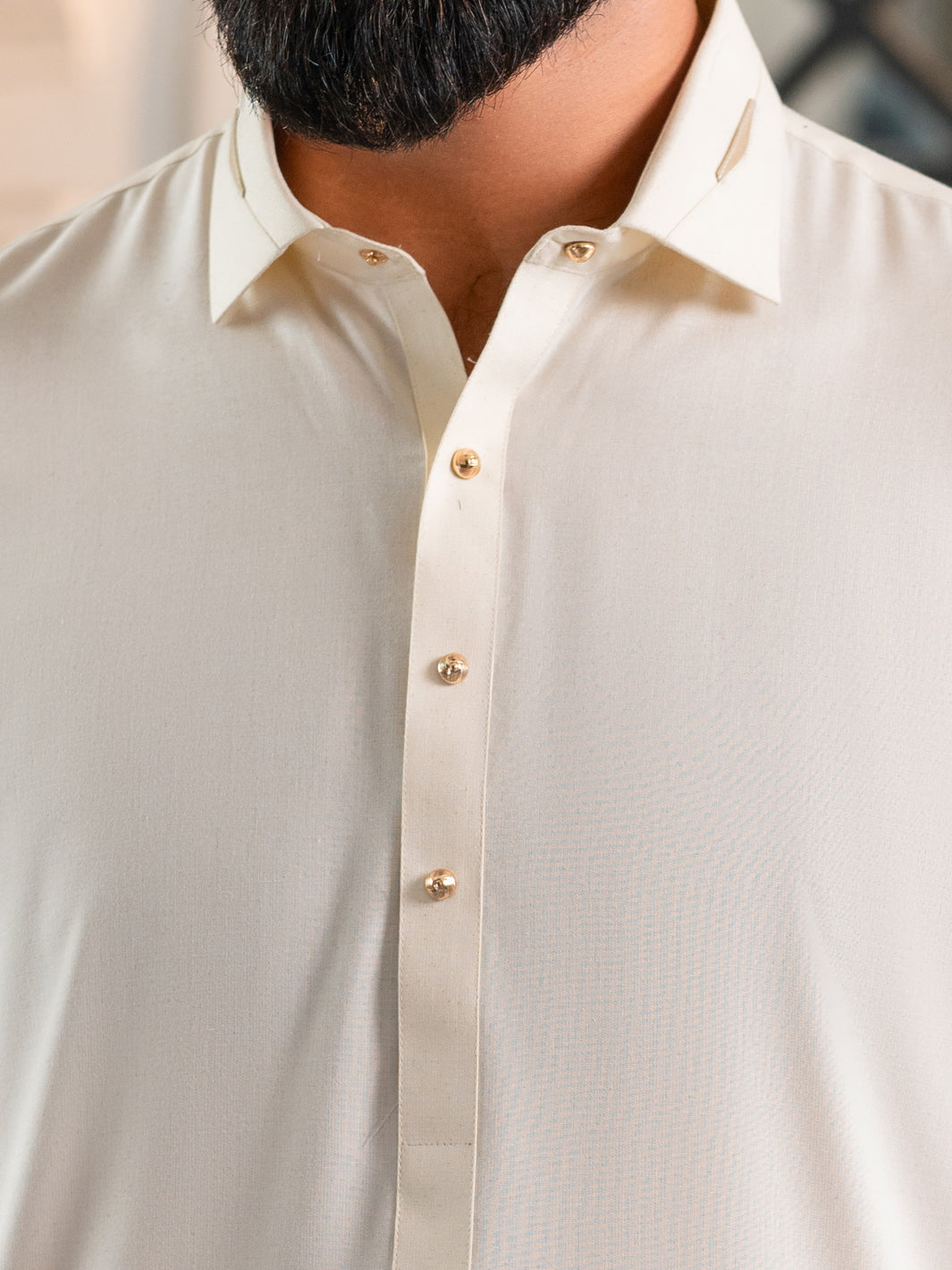 Blended Off White Shalwar Kameez - Almirah