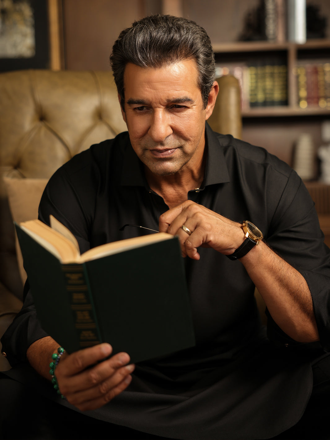 Blended Black Shalwar Kameez - Almirah