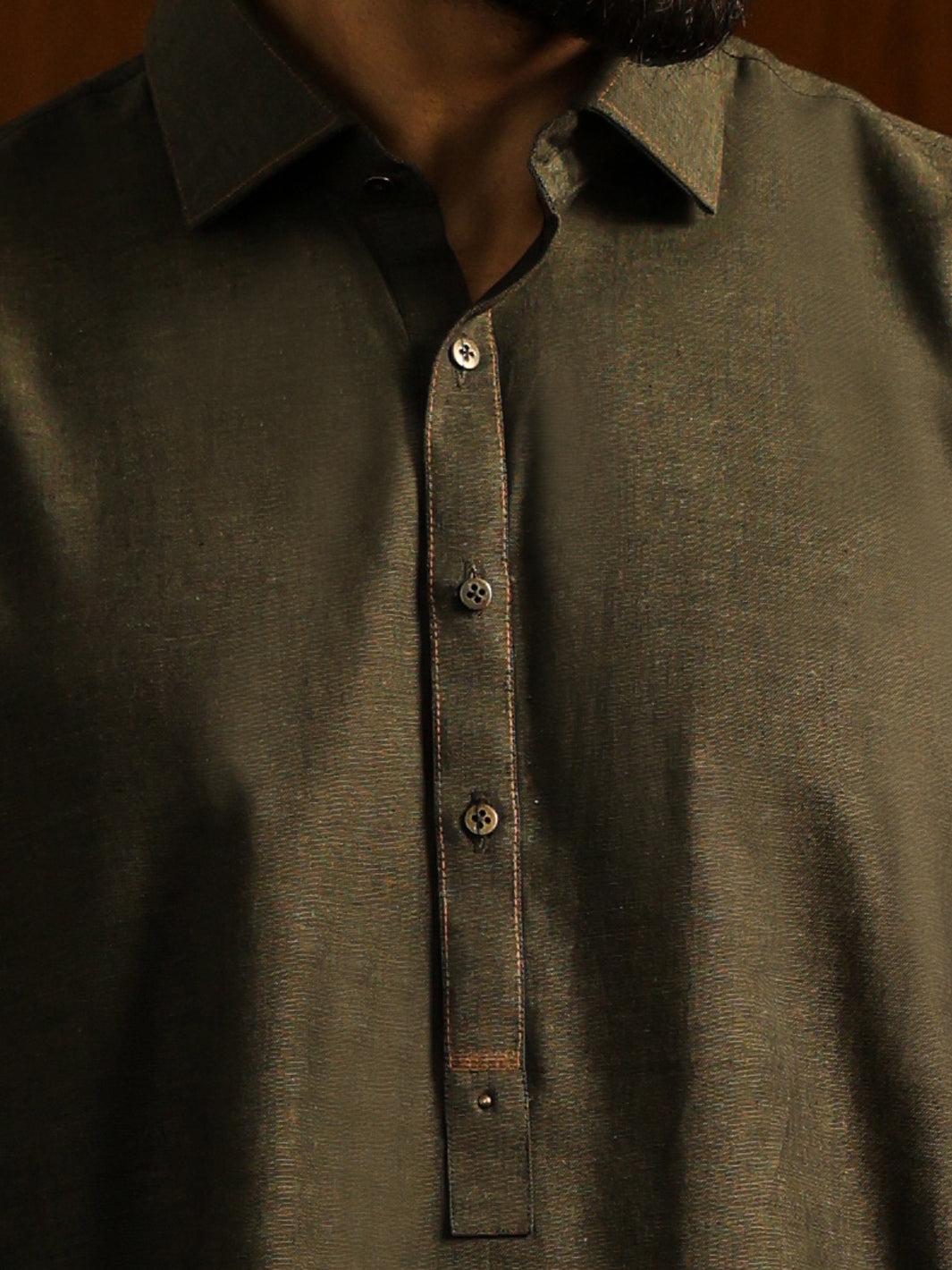 Blended Green Shalwar Kameez - Almirah