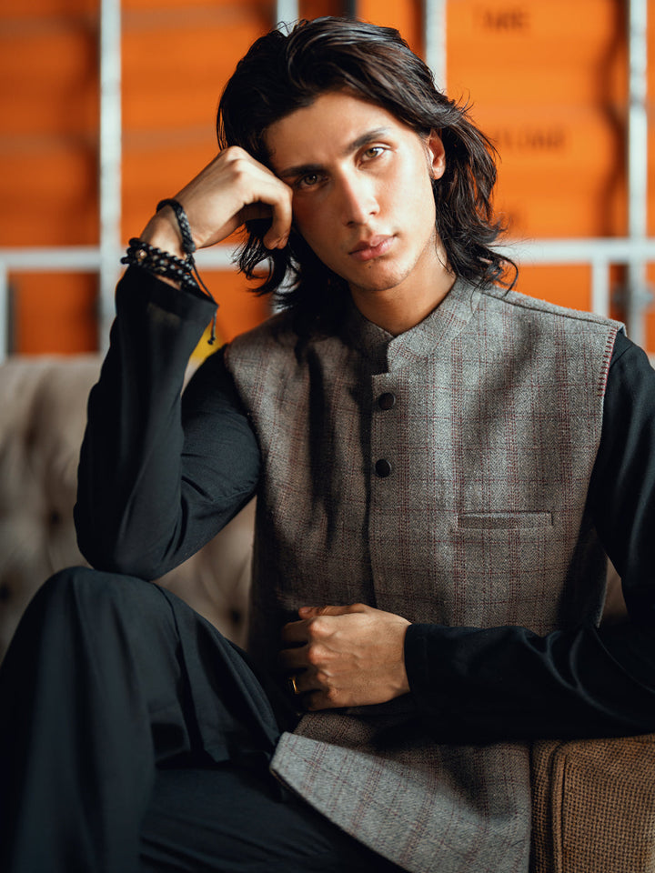 Grey Waist Coat - Almirah