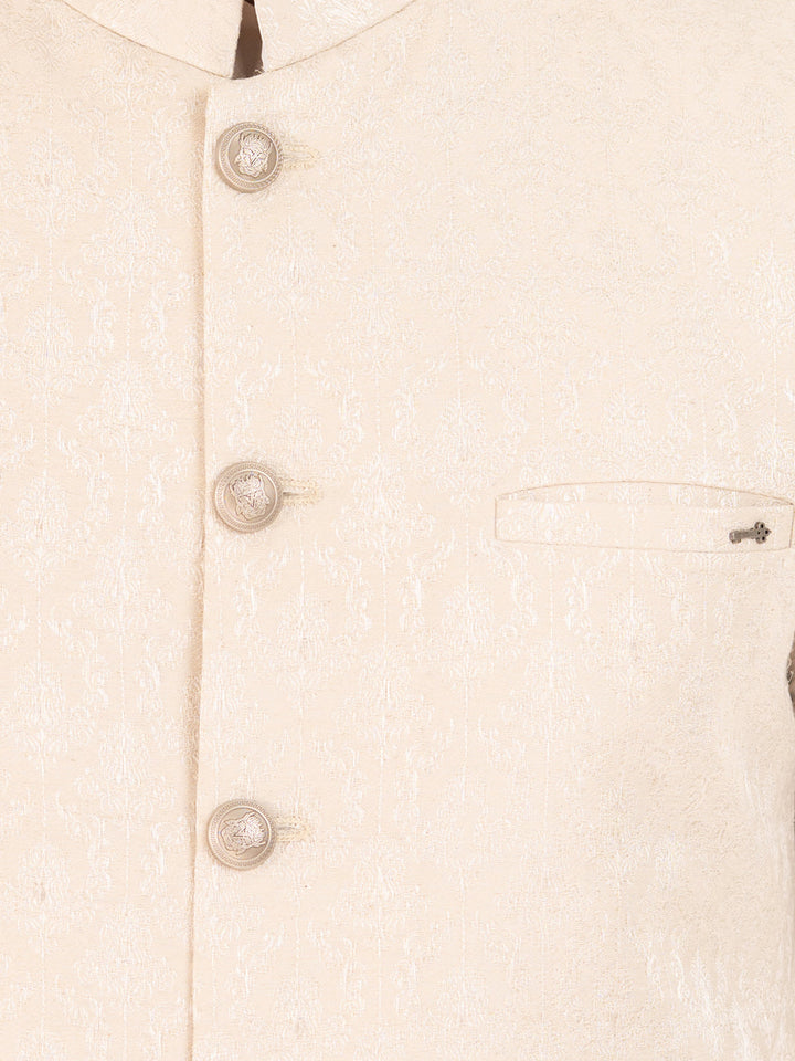 Blended White Waist Coat - Almirah