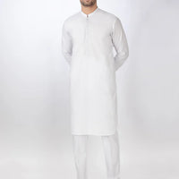 Cotton White Shalwar Kameez - Almirah