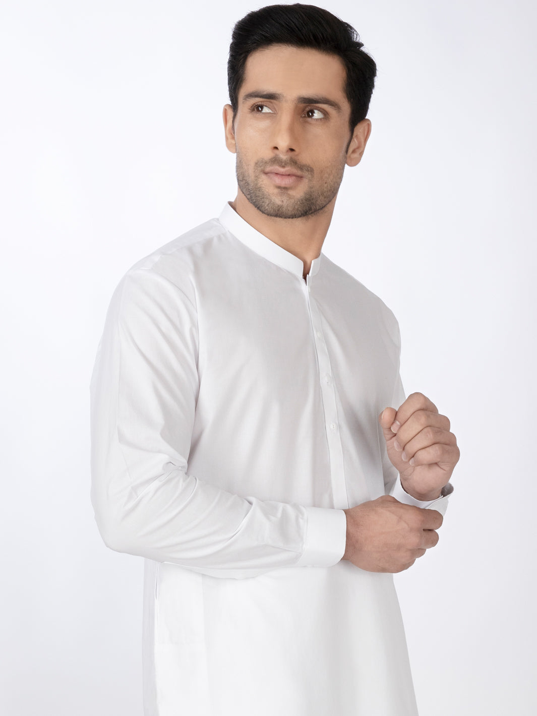 Cotton White Kurta Trouser - Almirah