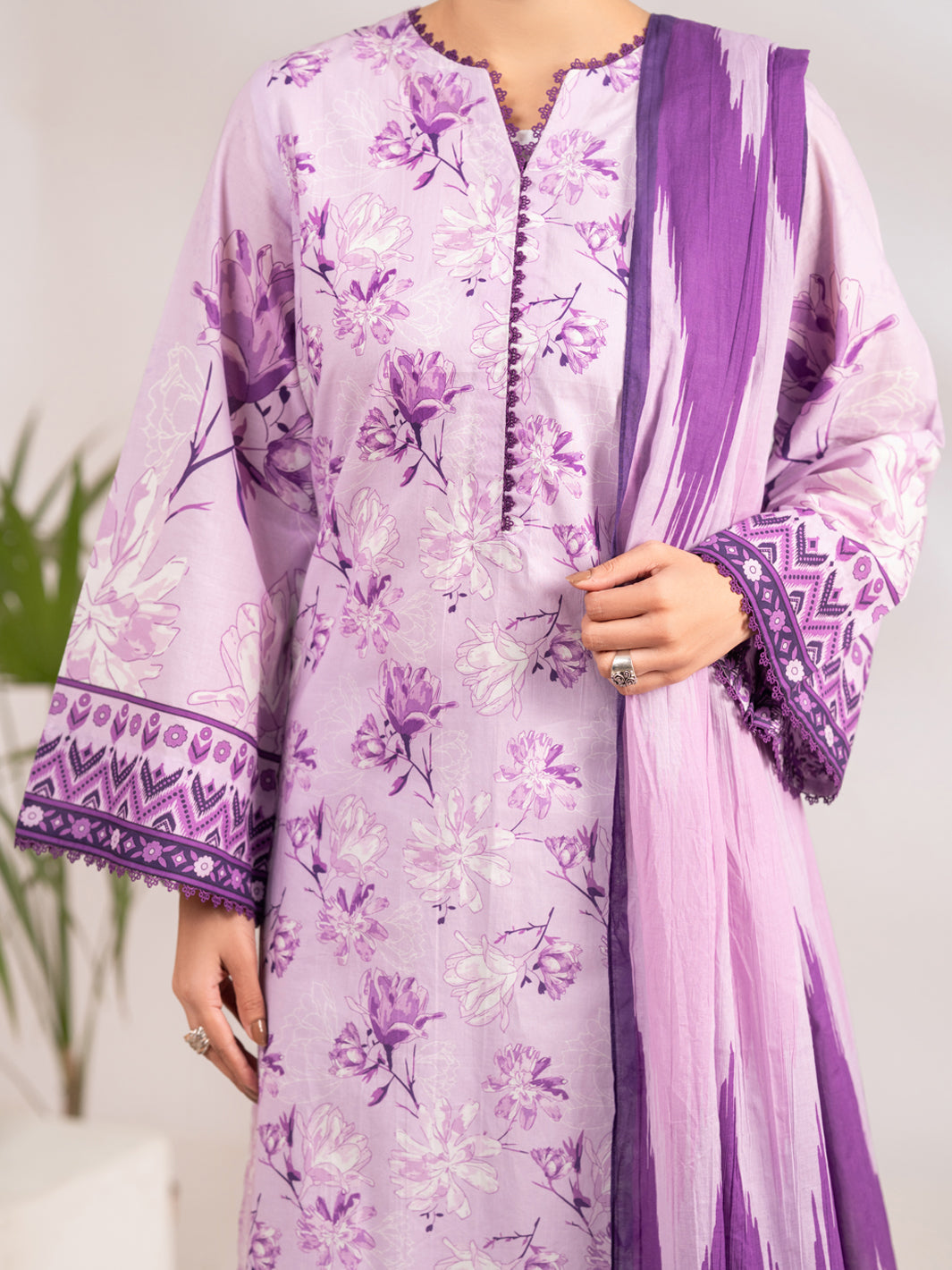Lawn Light Purple Stitched Suit - Almirah