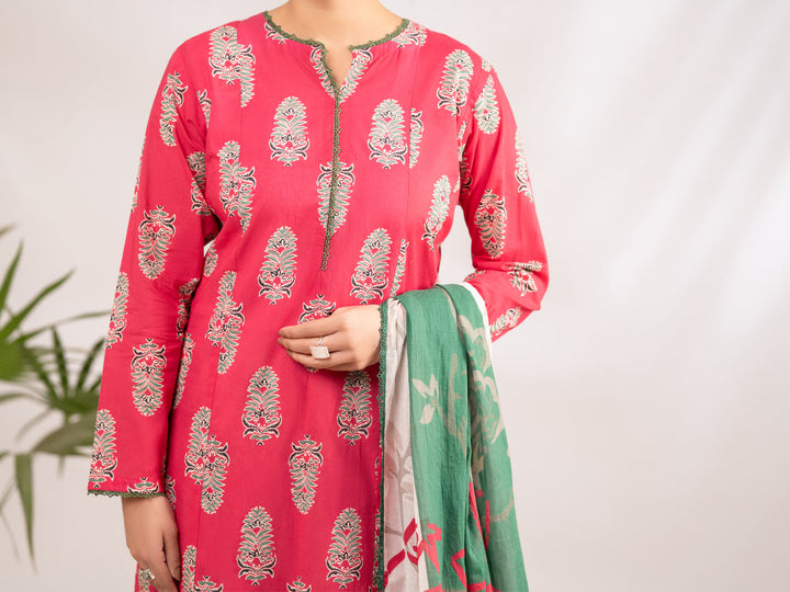Lawn Pink Stitched Suit - Almirah