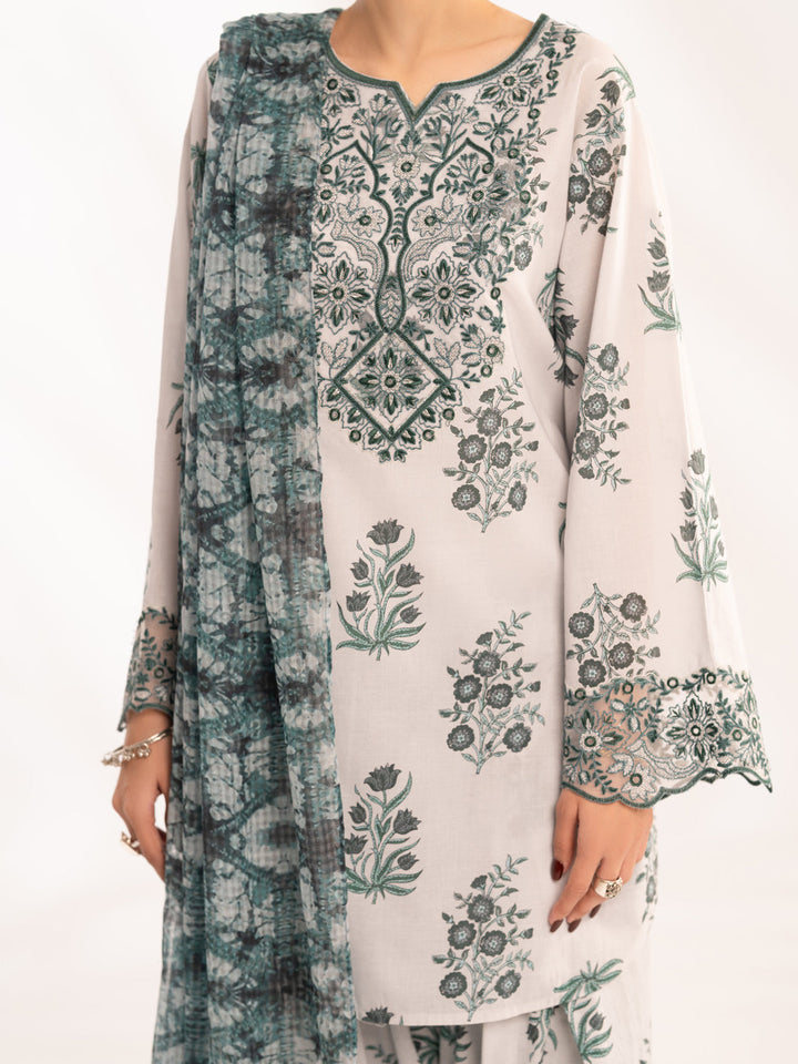 Teal Stitched Suit - Almirah