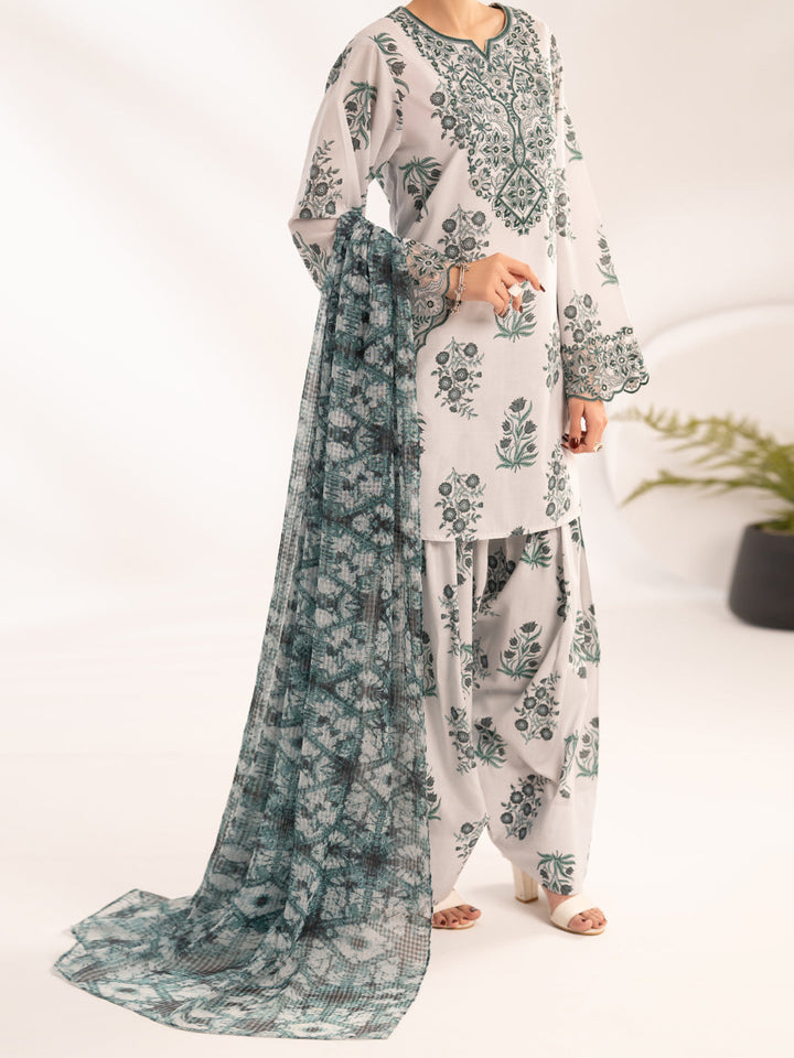 Teal Stitched Suit - Almirah
