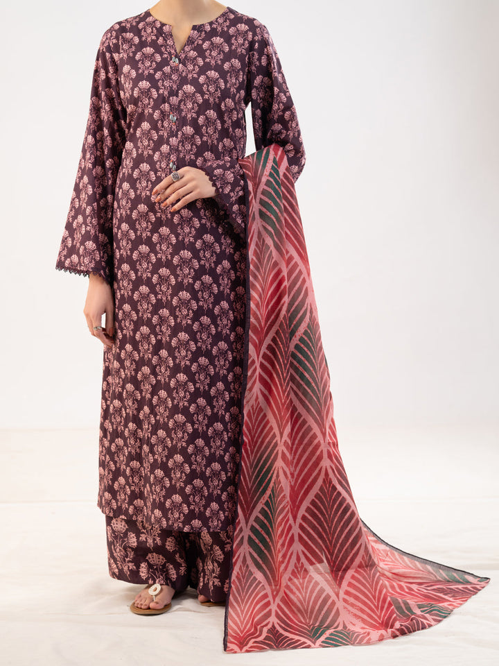 Maroon Stitched Suit - Almirah