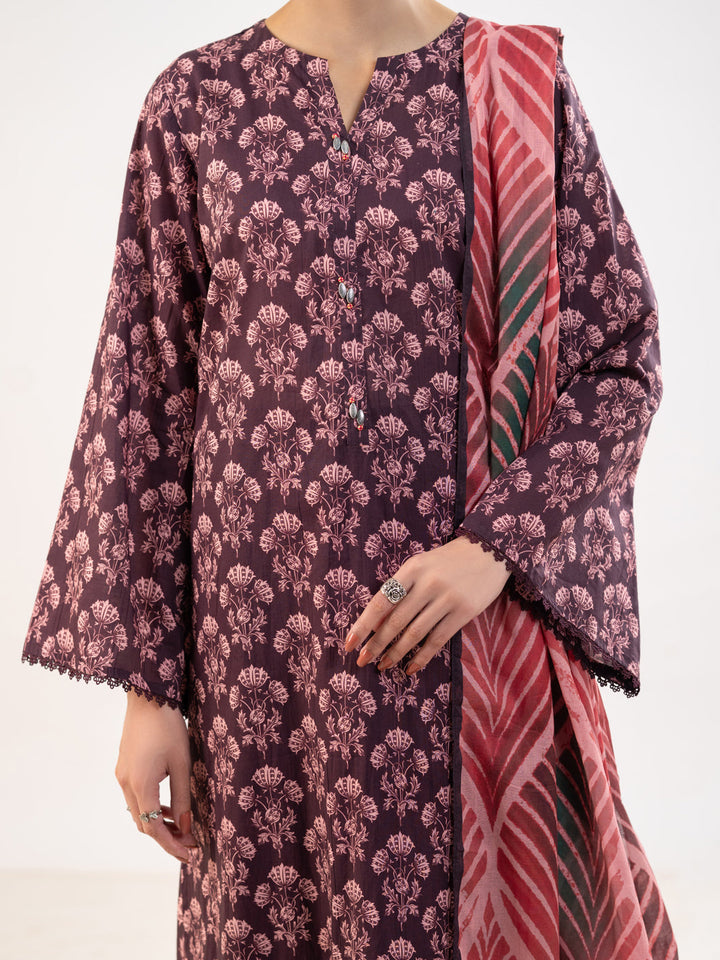 Maroon Stitched Suit - Almirah