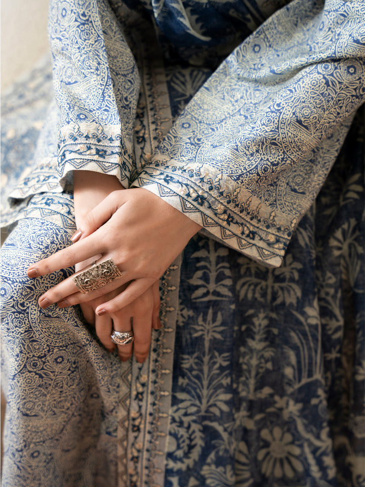 Light Blue Stitched Suit - Almirah