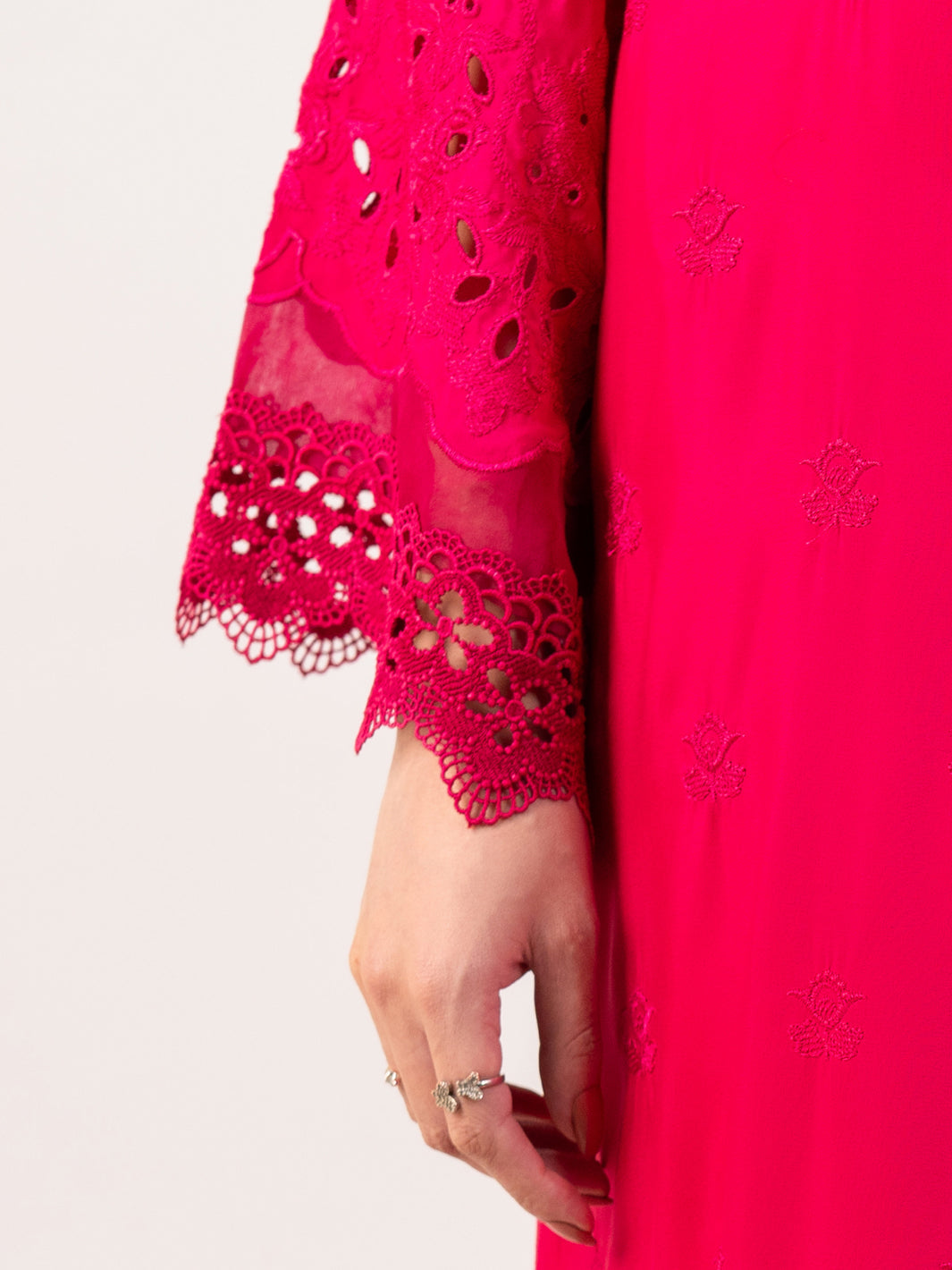 Lawn Fuchsia Stitched Suit - Almirah