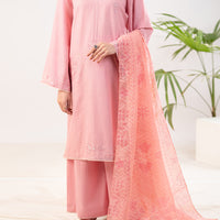 Fresh Pink Stitched Suit - Almirah
