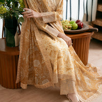Poly Lawn Off White Stitched Suit - Almirah