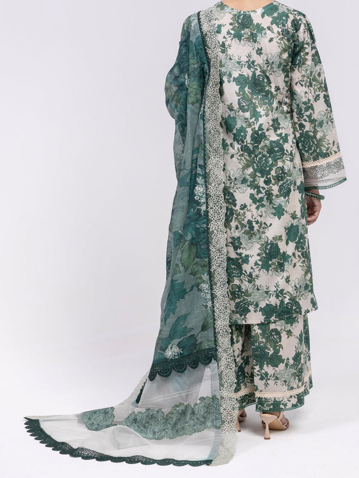Lawn Green Unstitched Suit - Almirah