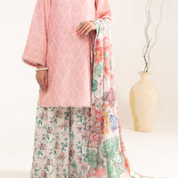 Raw Silk Pink Unstitched Suit - Almirah