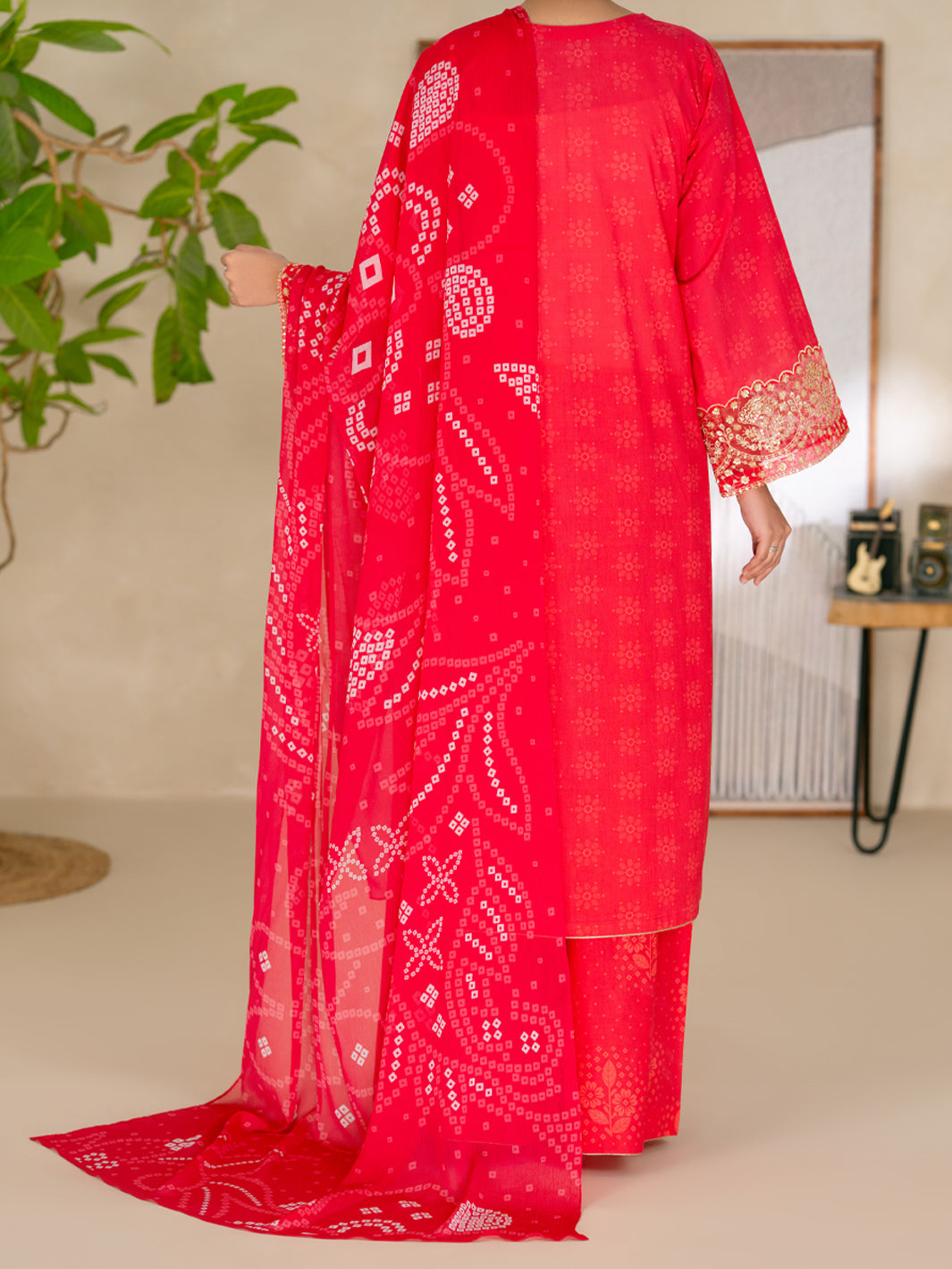 Cotton Pink Stitched Suit - Almirah