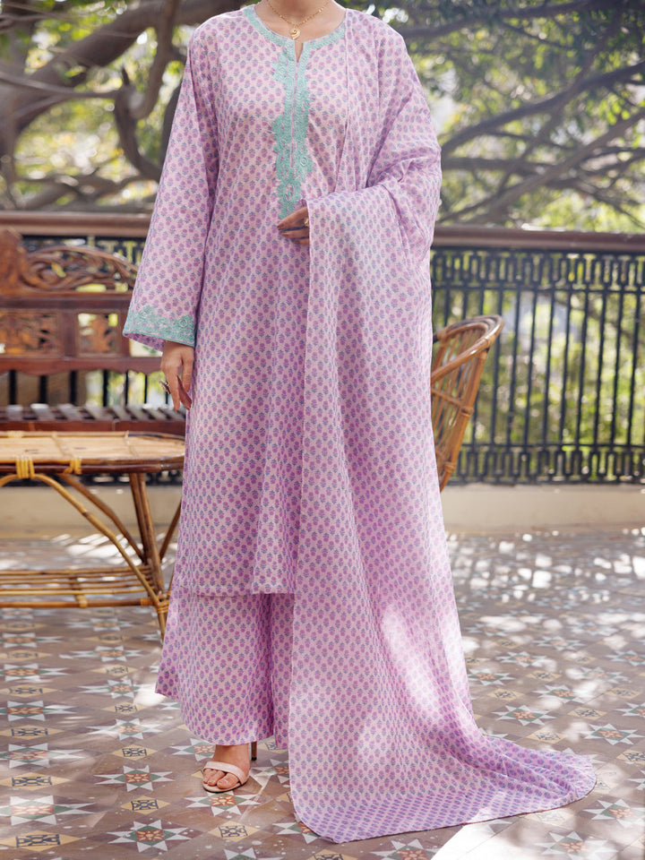 Lawn Light Purple Stitched Suit - Almirah