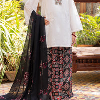 Cotton White Stitched Suit - Almirah