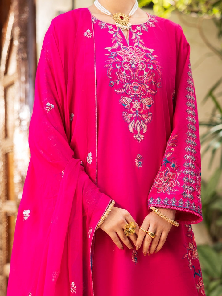 Cotton Pink Stitched Suit - Almirah
