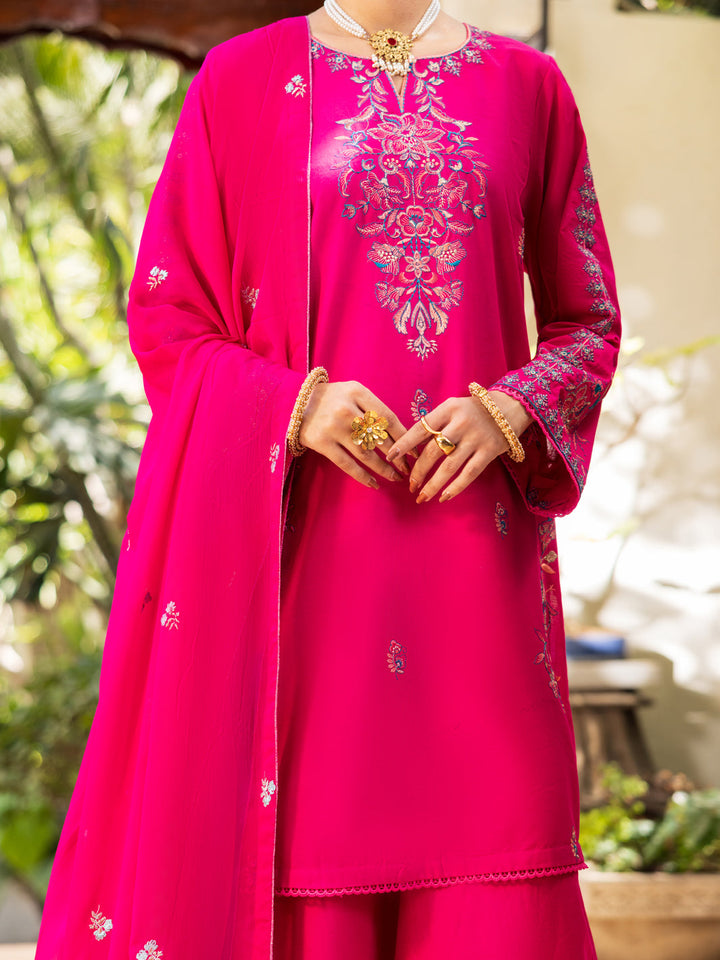 Cotton Pink Stitched Suit - Almirah