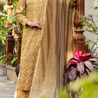 Lawn Brass Stitched Suit - Almirah